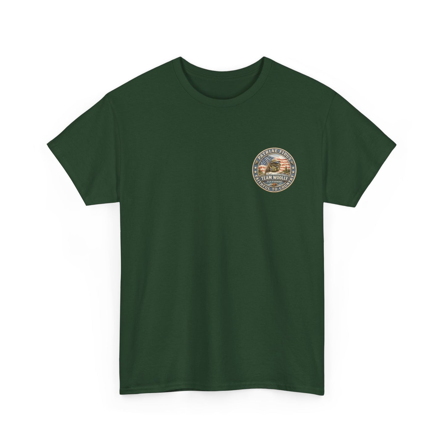 "Never Caught in an Ugly Place" T-Shirt - Trout Patriae Fidus Outdoors - Outdoors Graphic