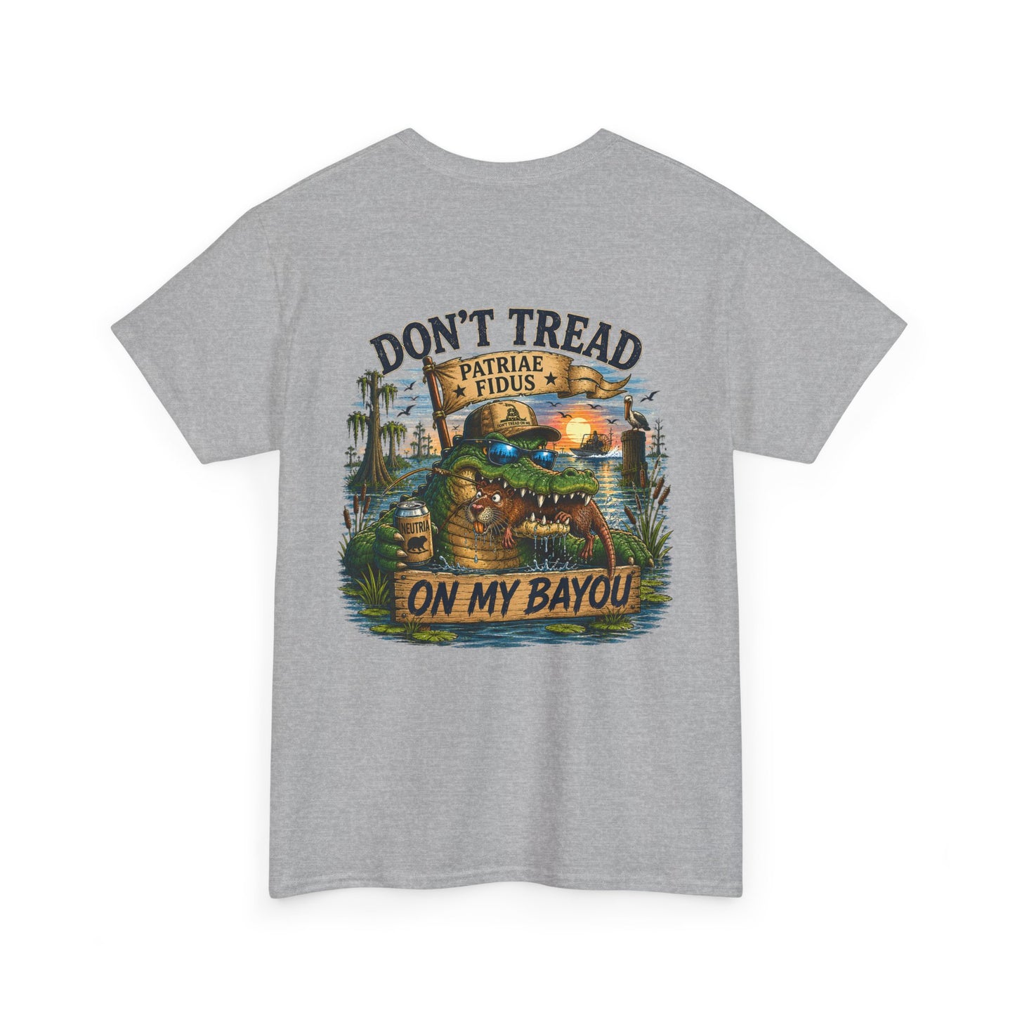 T-Shirt — "Don't Tread On My Bayou" Gator Graphic Tee