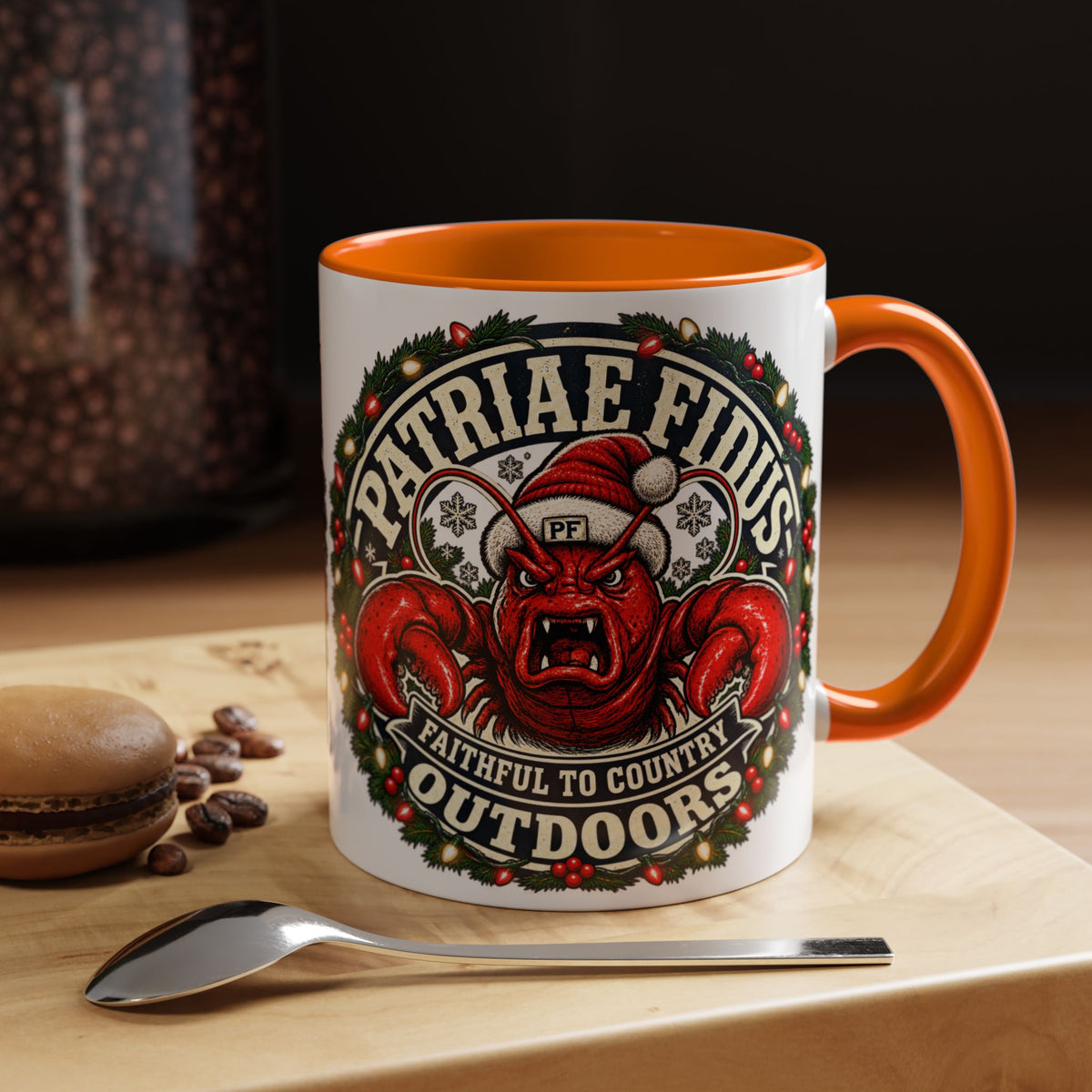 Coffee Mug - 'Patriae Fidus' Holiday Outdoors Kraken Design