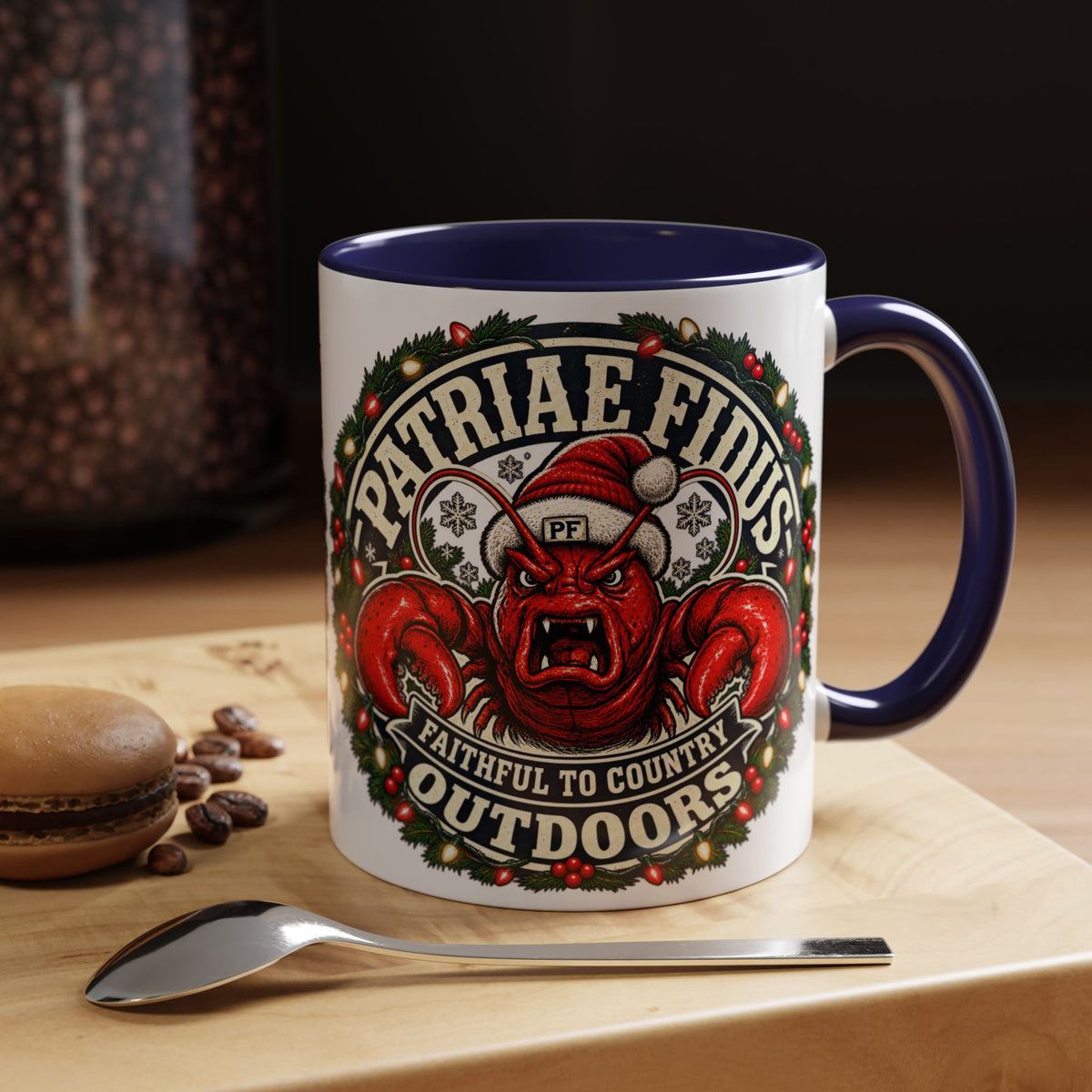 Coffee Mug - 'Patriae Fidus' Holiday Outdoors Kraken Design