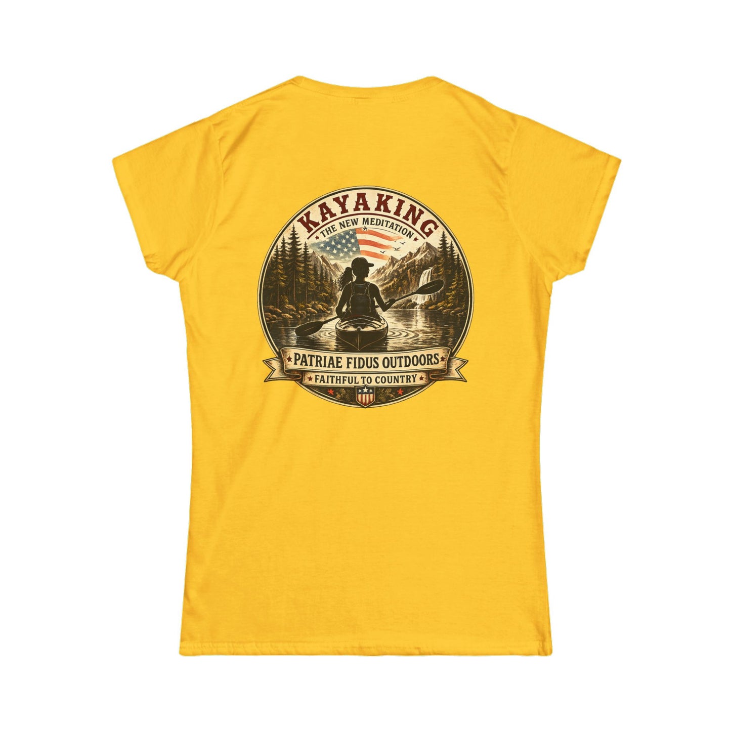 PFO Logo Women's Tee — Patriotic American Flag Graphic T-Shirt