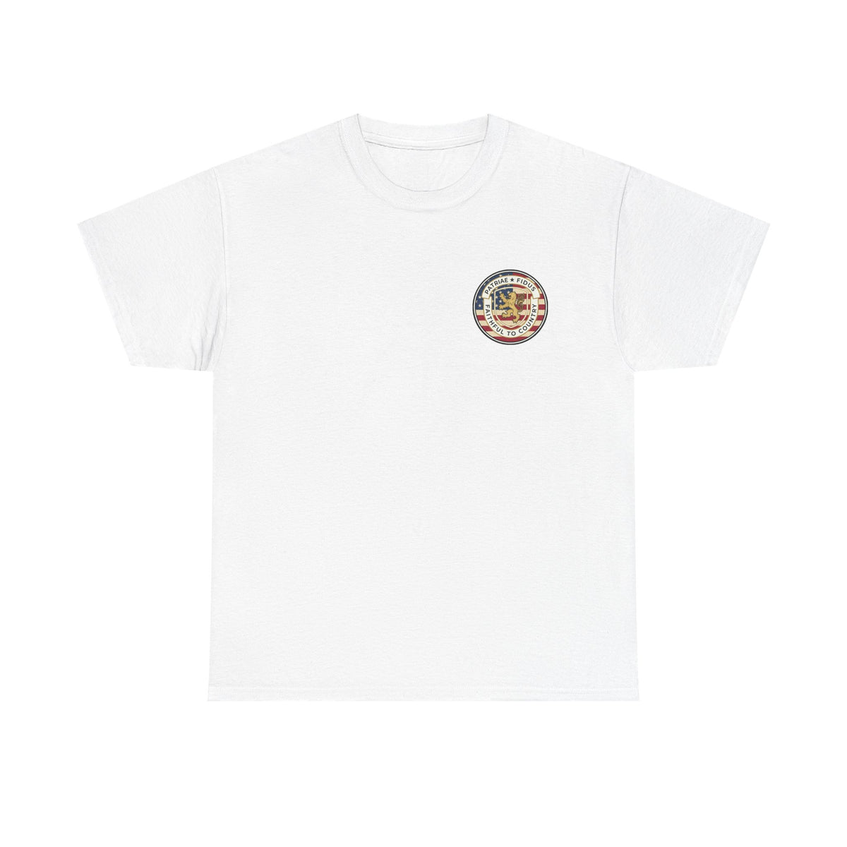 Patriotic "Patriae Fidis" American Flag - Eagle Graphic  T‑Shirt