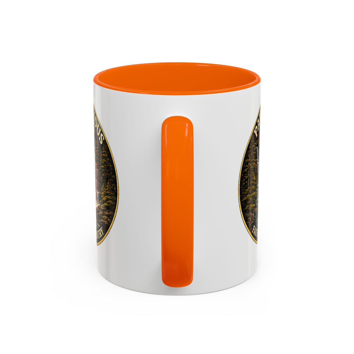 Patriae Fidus Flag Waterfall Accent Coffee Mug (11/15oz) — Faithful to Country