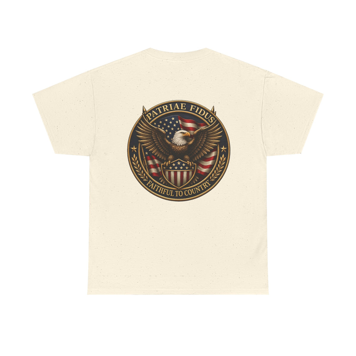 Patriotic "Patriae Fidis" American Flag - Eagle Graphic  T‑Shirt