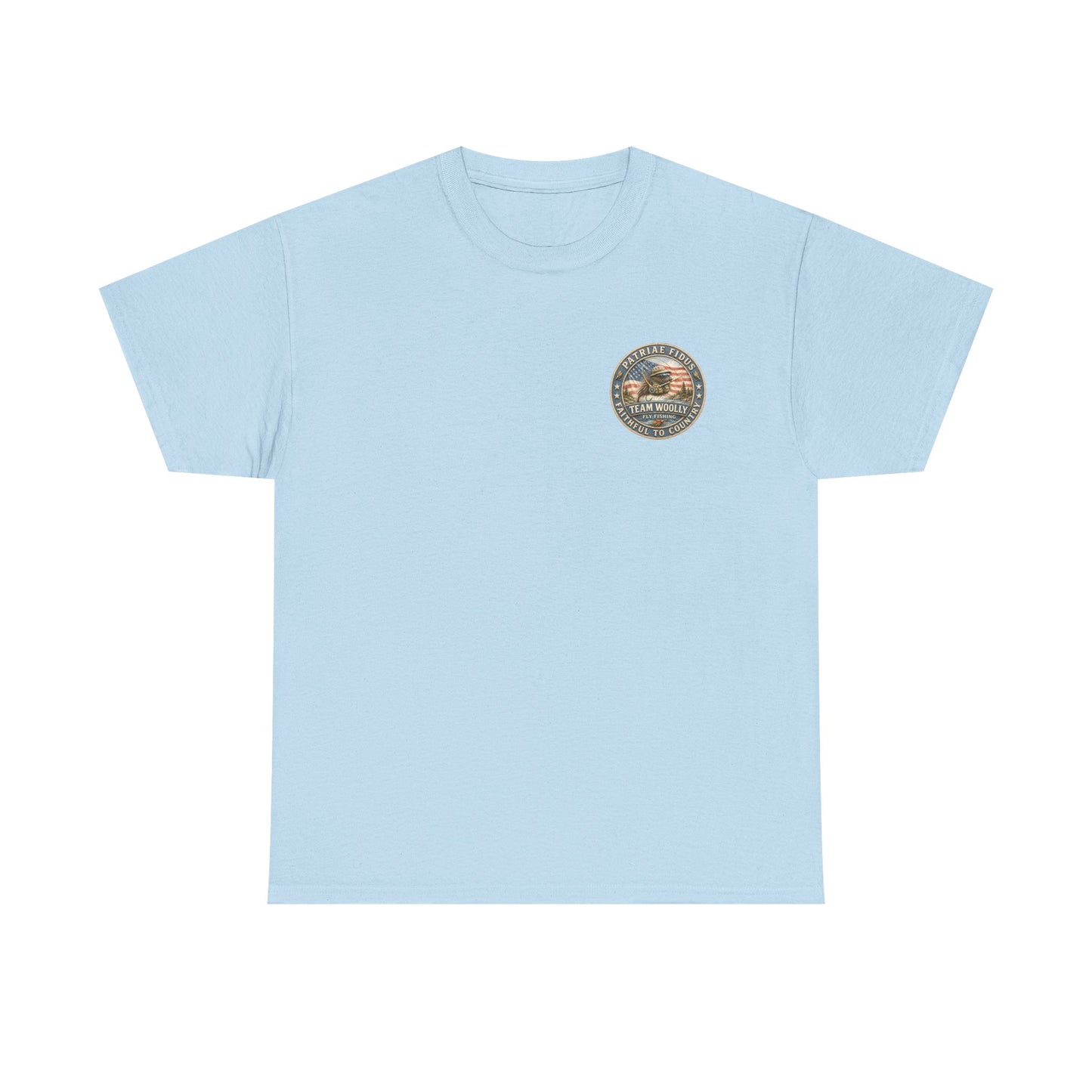 Team Woolly Dry Fly Collection T-Shirt: ("Like It On Top")