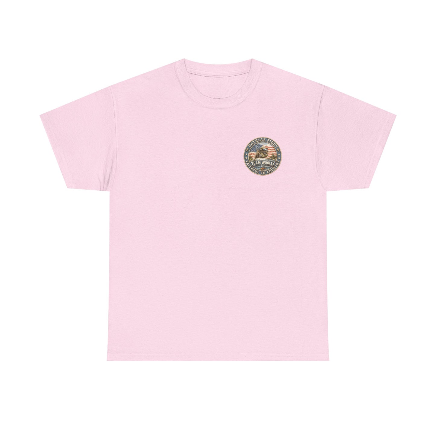 Team Woolly Dry Fly Collection T-Shirt: ("Like It On Top")