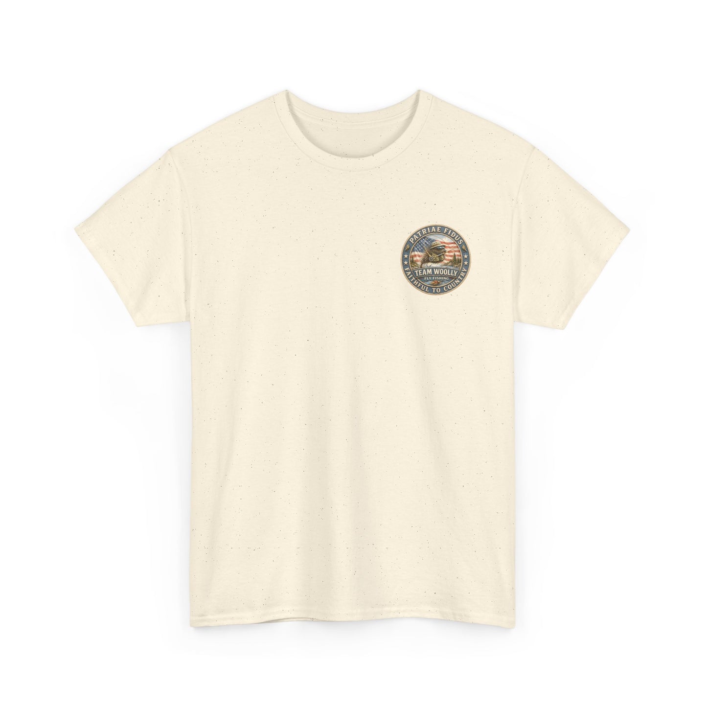 T-Shirt — Team Woolly Dry Flies Fishing Graphic Tee (Back Print)