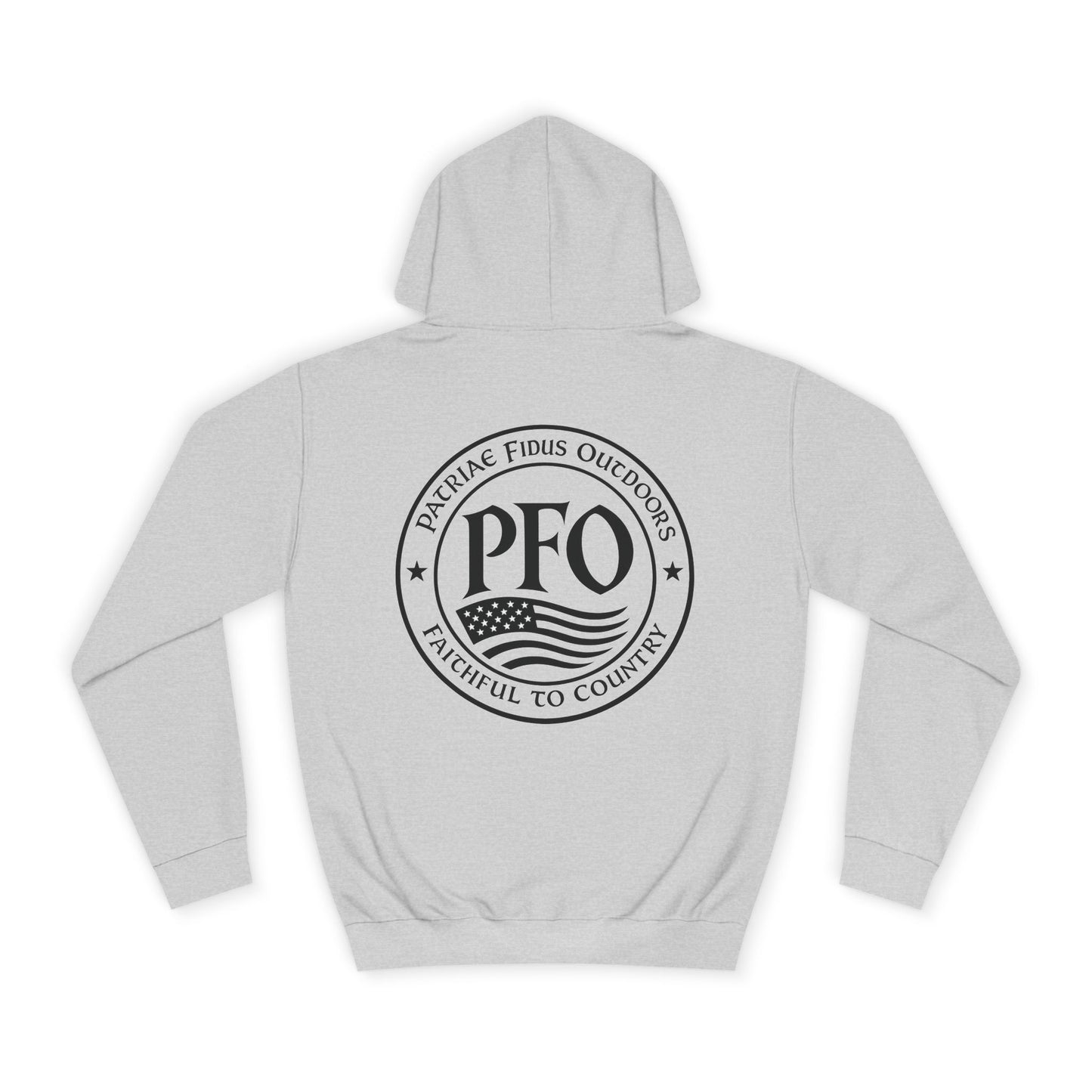 PFO College Hoodie – Vintage Campus Seal Pullover