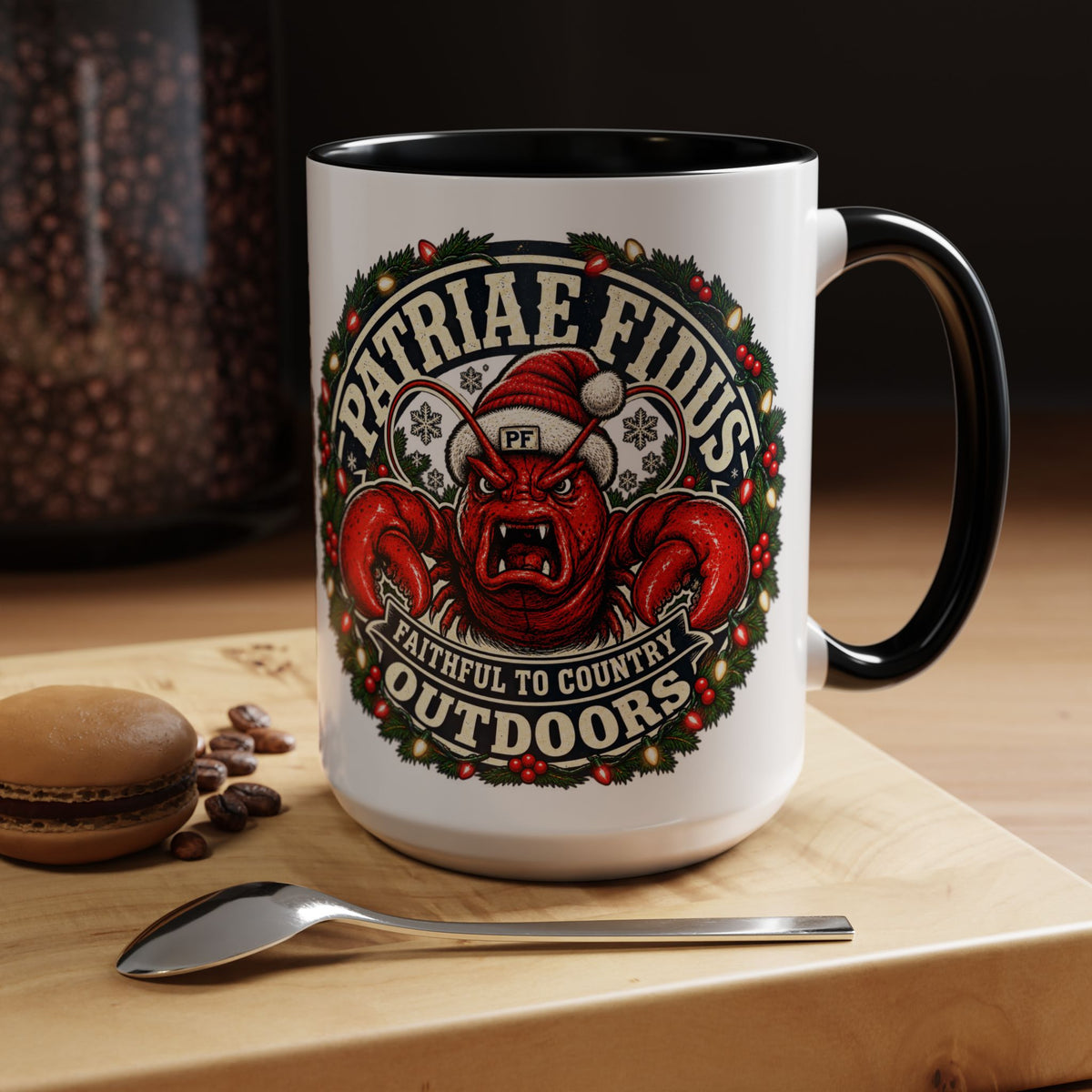 Coffee Mug - 'Patriae Fidus' Holiday Outdoors Kraken Design