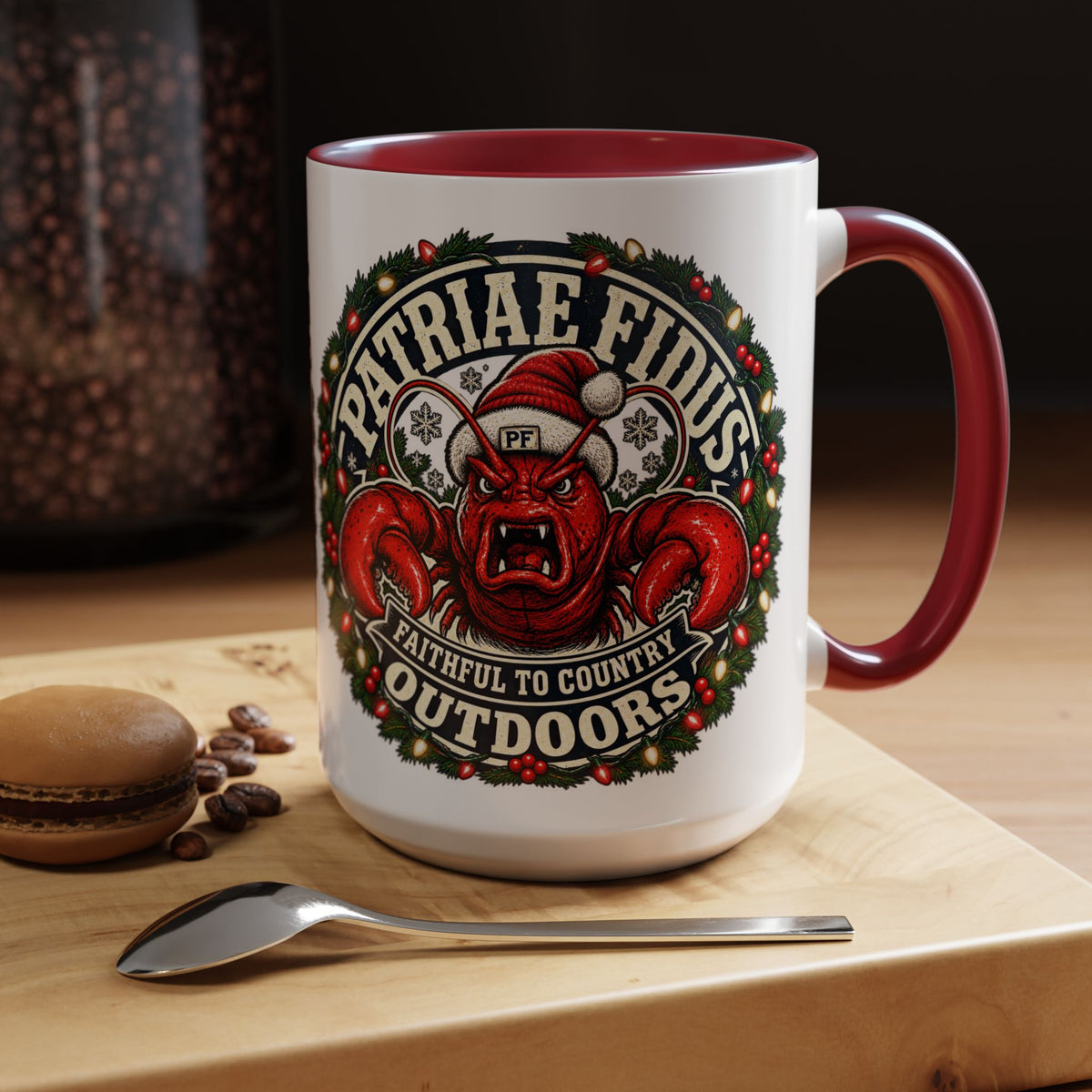 Coffee Mug - 'Patriae Fidus' Holiday Outdoors Kraken Design