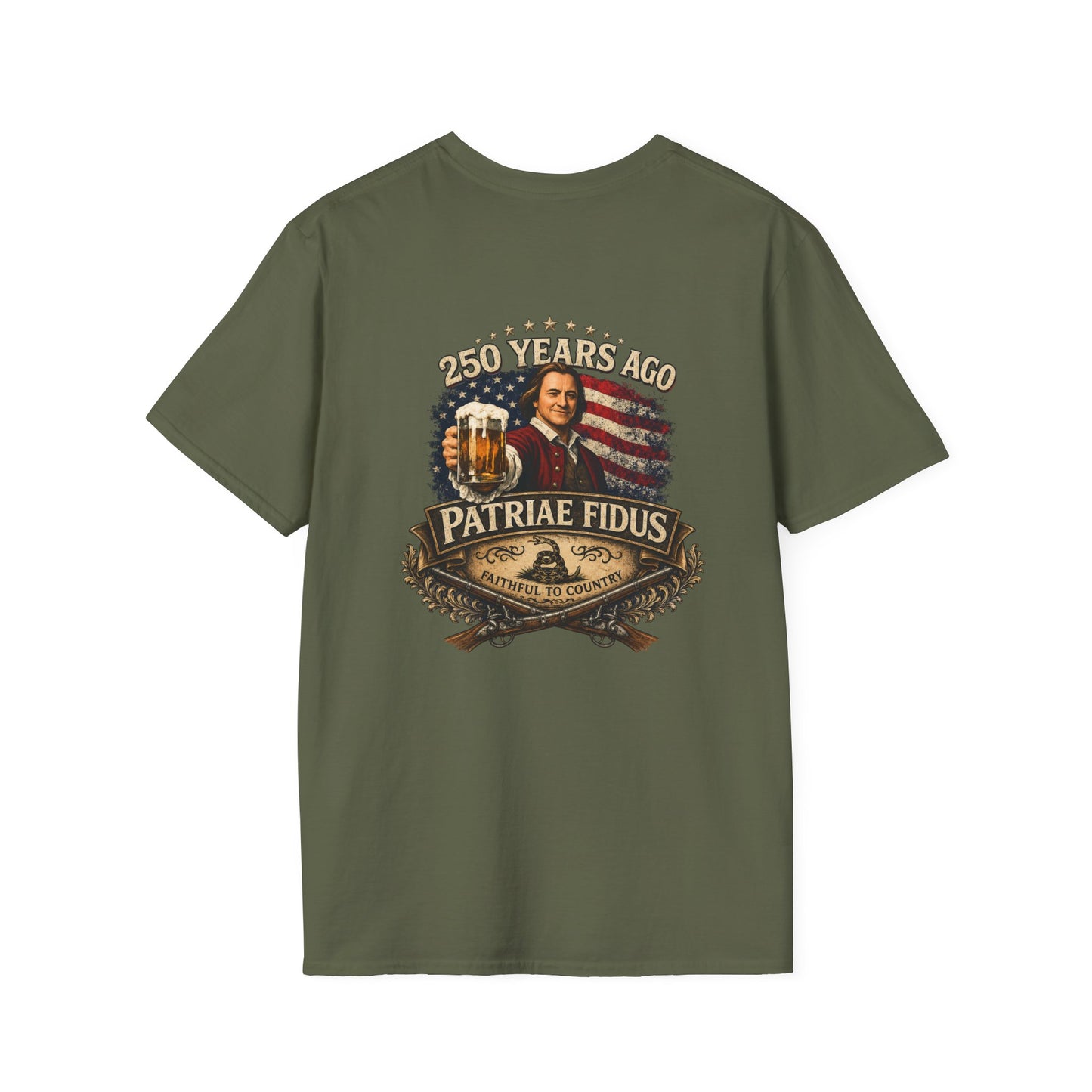 Patriae Fidus 250 Years w/ Don't Tread on Me T-Shirt