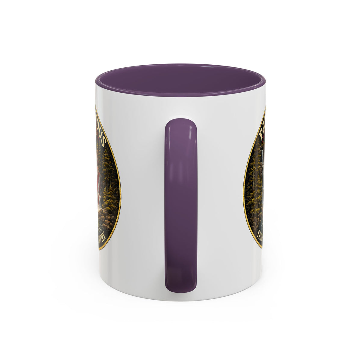 Patriae Fidus Flag Waterfall Accent Coffee Mug (11/15oz) — Faithful to Country
