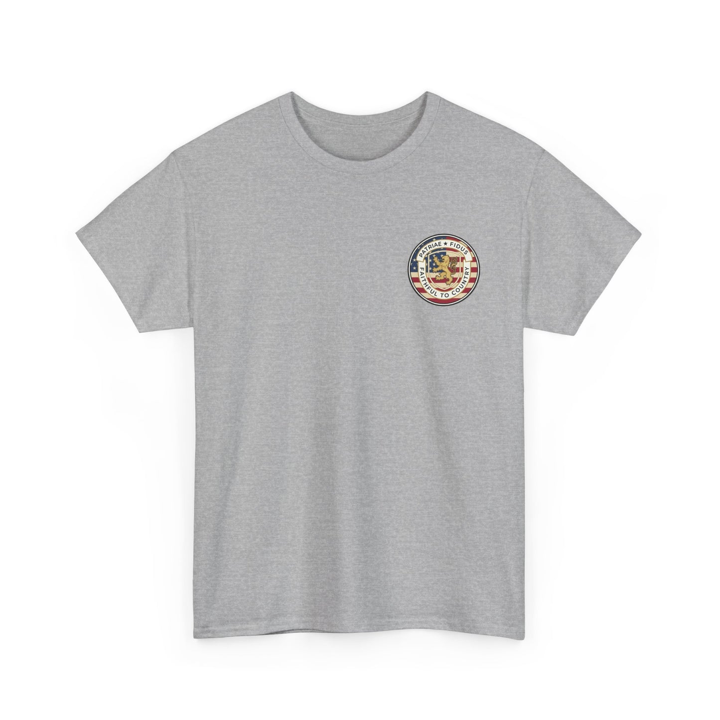 Patriotic "Patriae Fidis" American Flag - Eagle Graphic  T‑Shirt