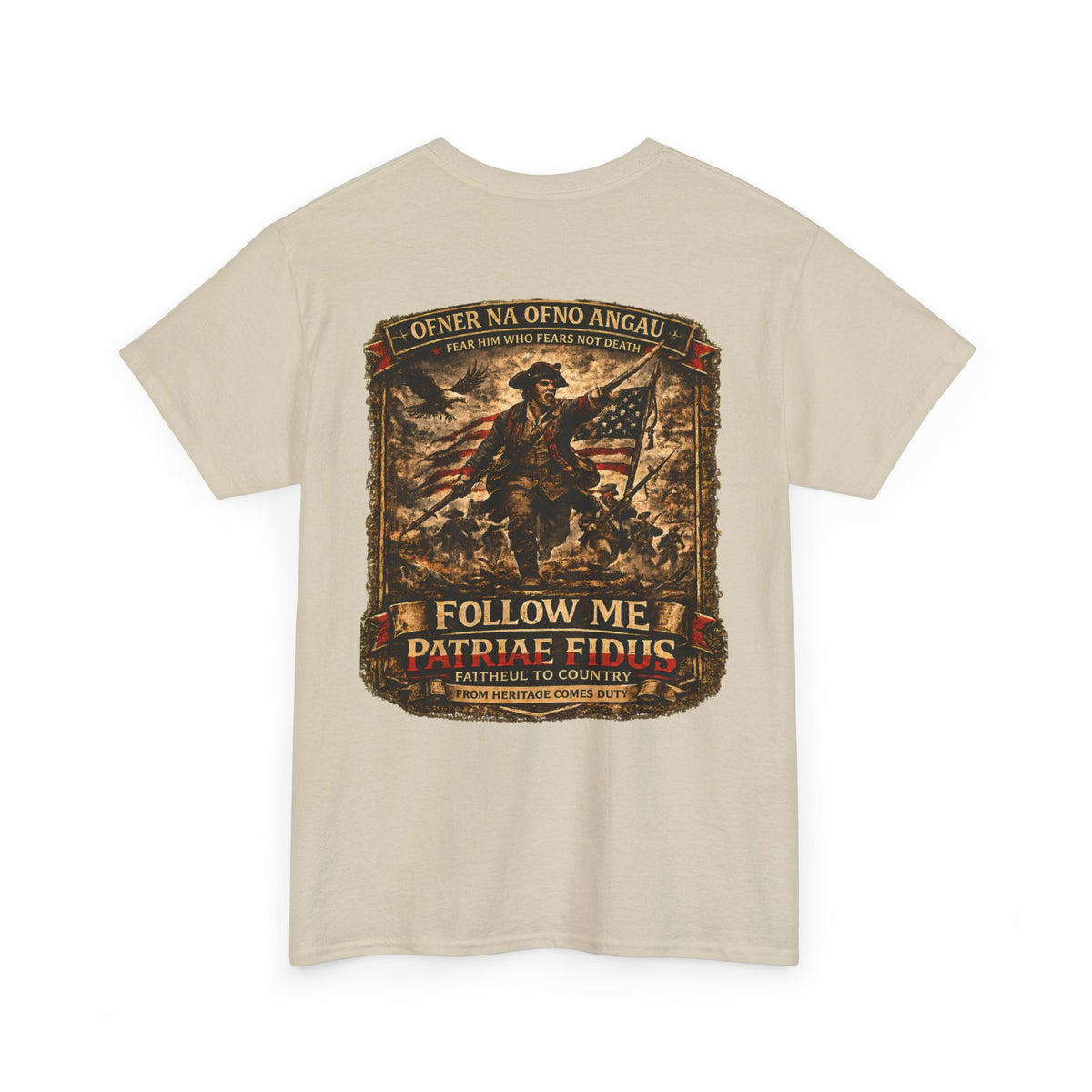 Veteran Patriot T‑Shirt — "I Follow Me, I Do Not Raise Fious" Military Flag Tee