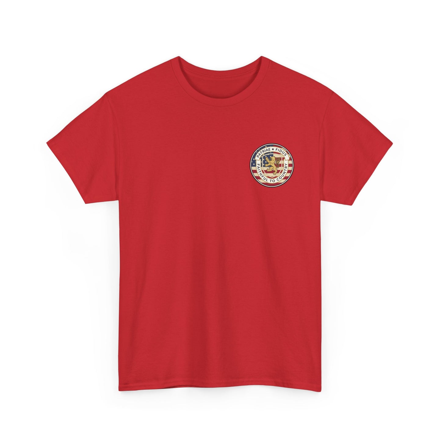Patriotic "Patriae Fidis" American Flag - Eagle Graphic  T‑Shirt