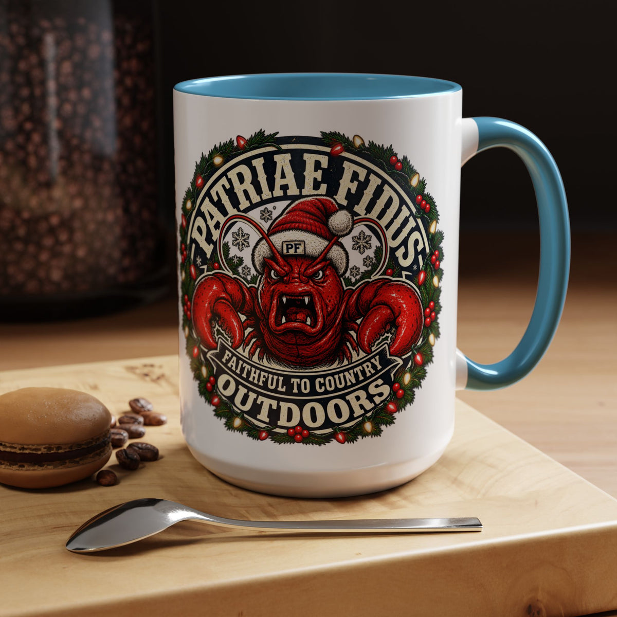 Coffee Mug - 'Patriae Fidus' Holiday Outdoors Kraken Design