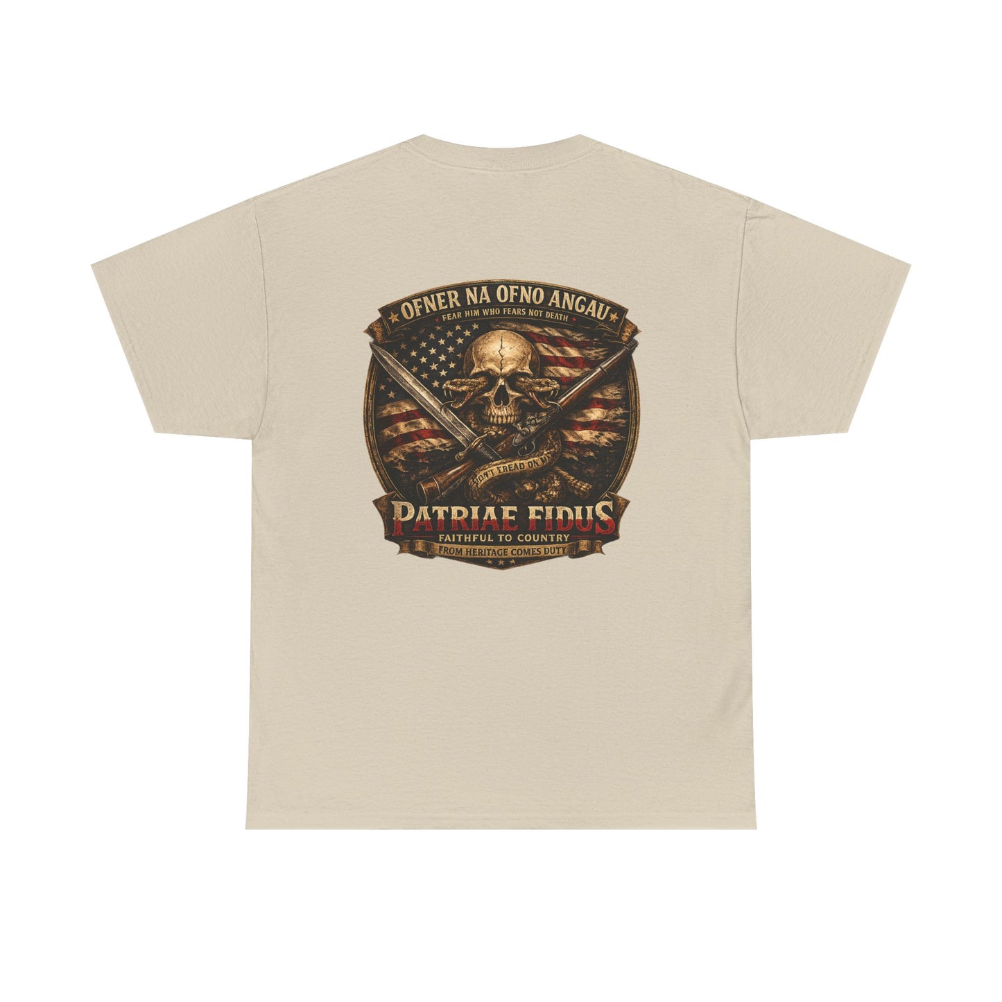 Skull & Rifles Tee — Patriotic American Skull T-Shirt