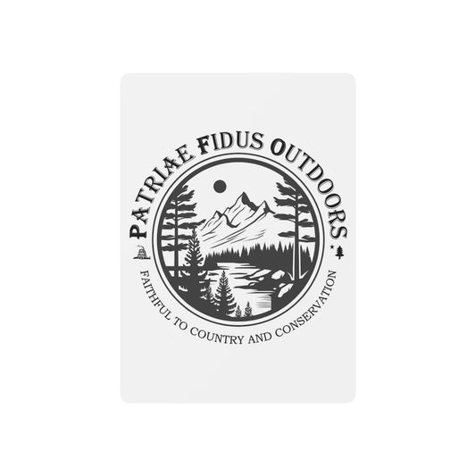 Poker Playing Cards - Patriae Fidus Outdoors Vintage Mountain Deck