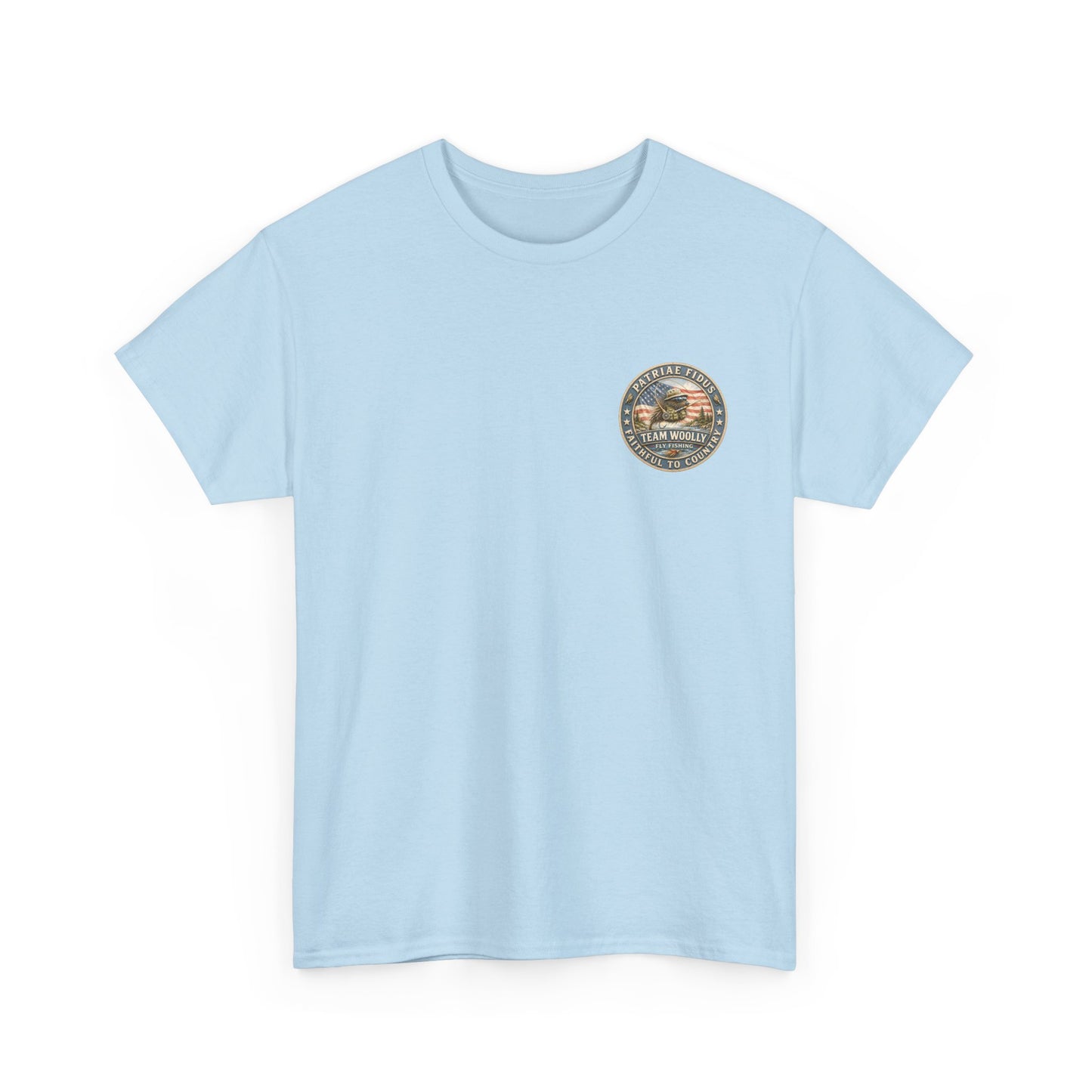 "Never Caught in an Ugly Place" T-Shirt - Trout Patriae Fidus Outdoors - Outdoors Graphic