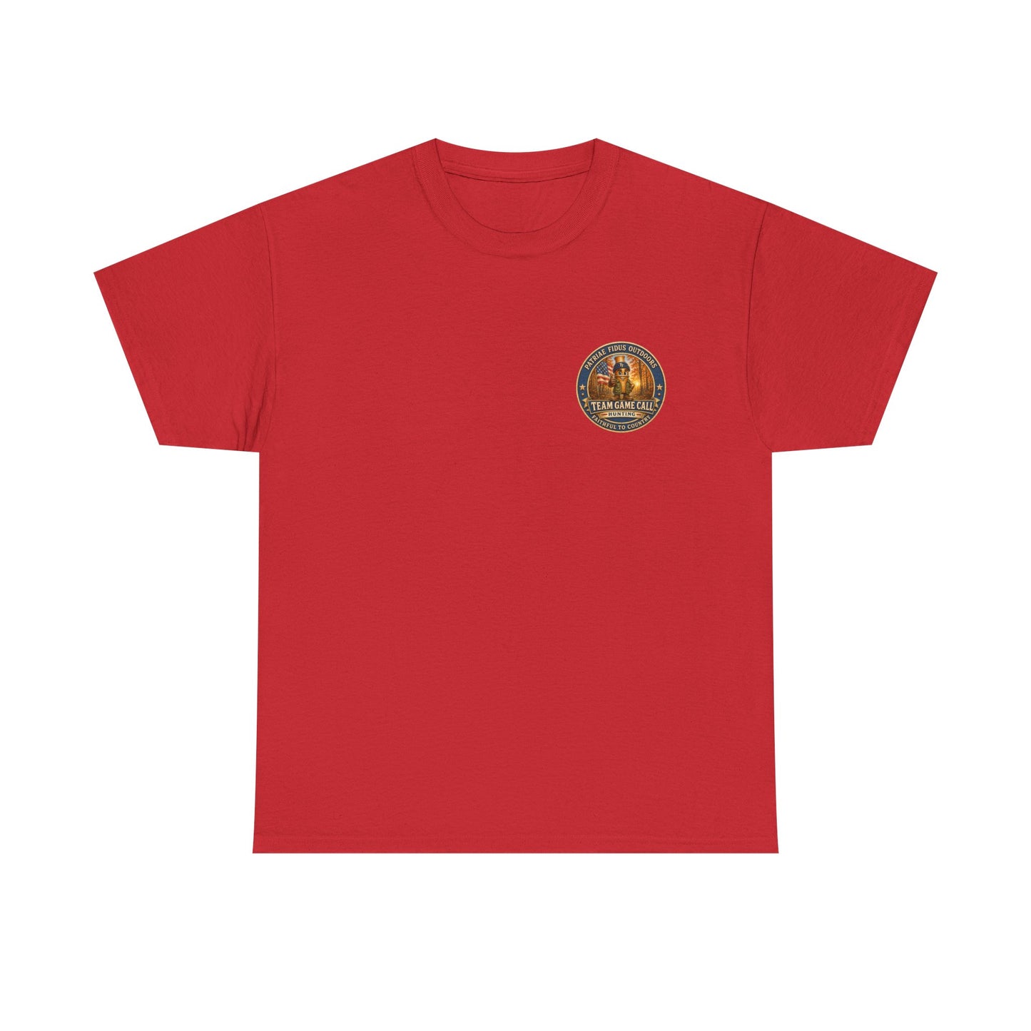 Hunting Dogs T-Shirt — Patriæ Fidus Outdoor "Hunt Hard Live Free" Graphic Tee