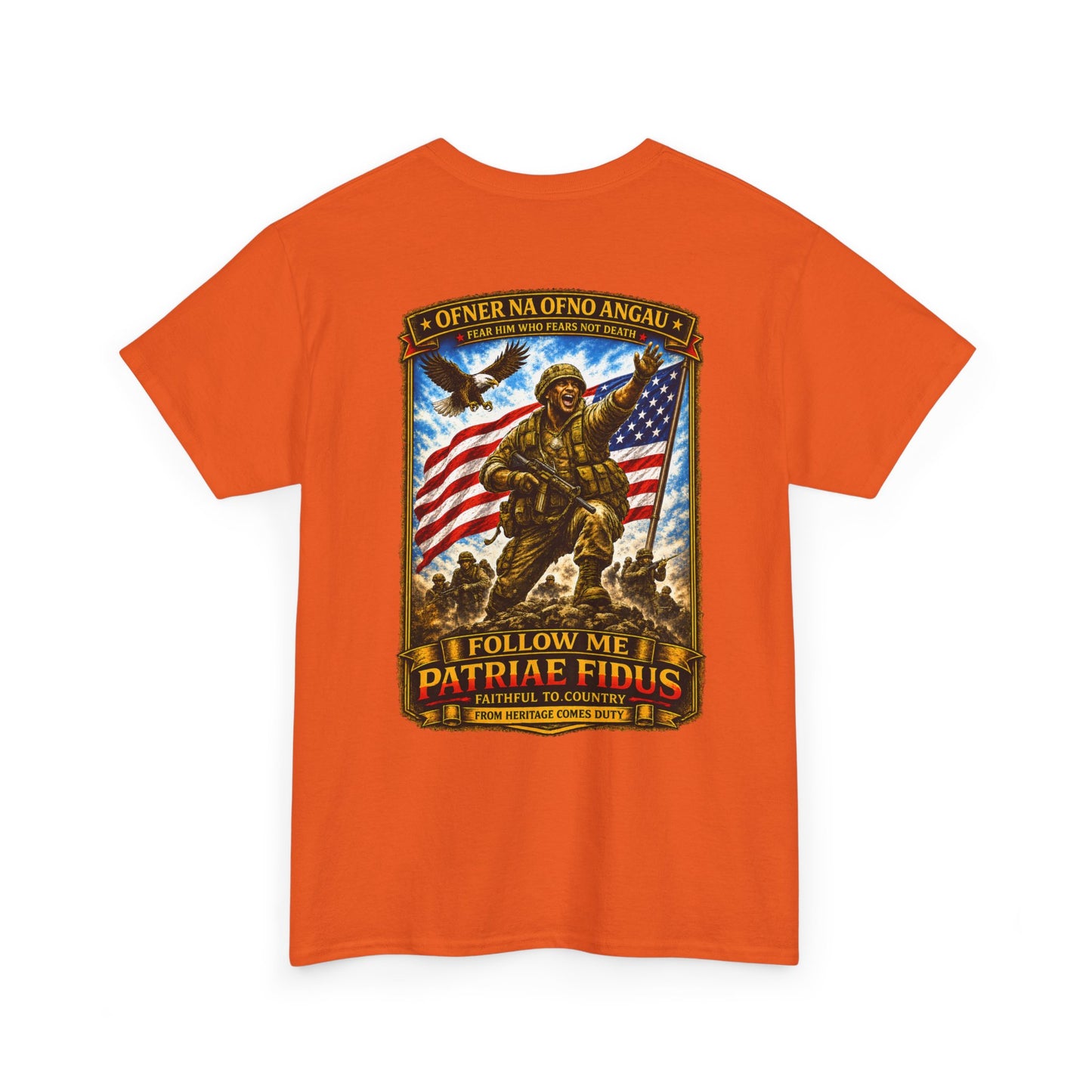 Iron Mike "Follow Me, Patriæ Fidus" Military Tribute T-Shirt