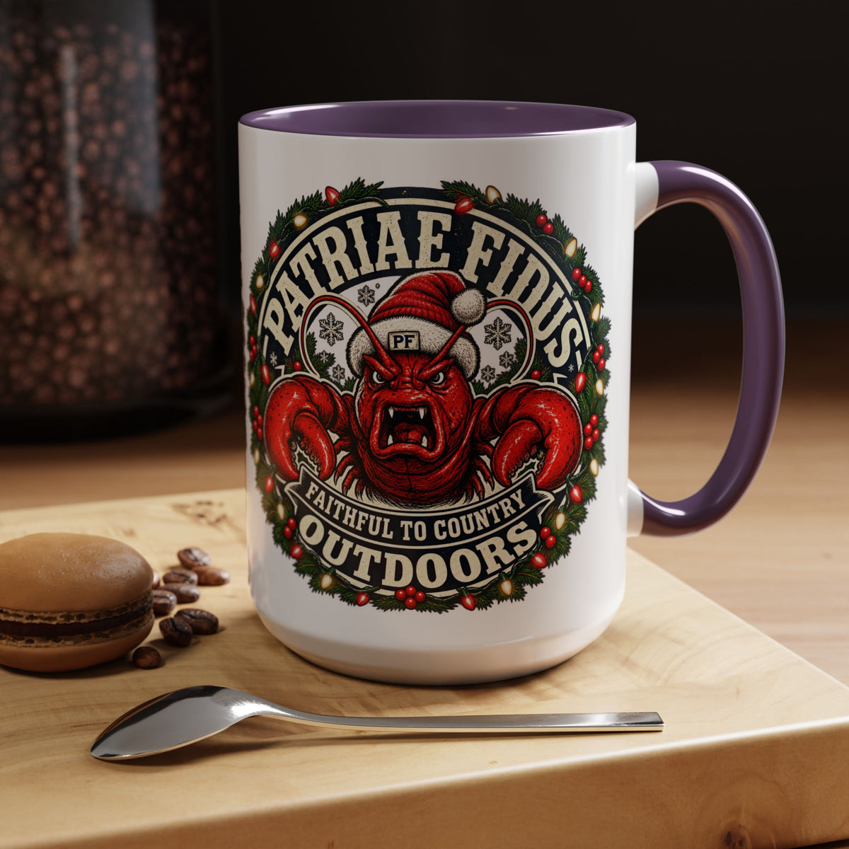 Coffee Mug - 'Patriae Fidus' Holiday Outdoors Kraken Design