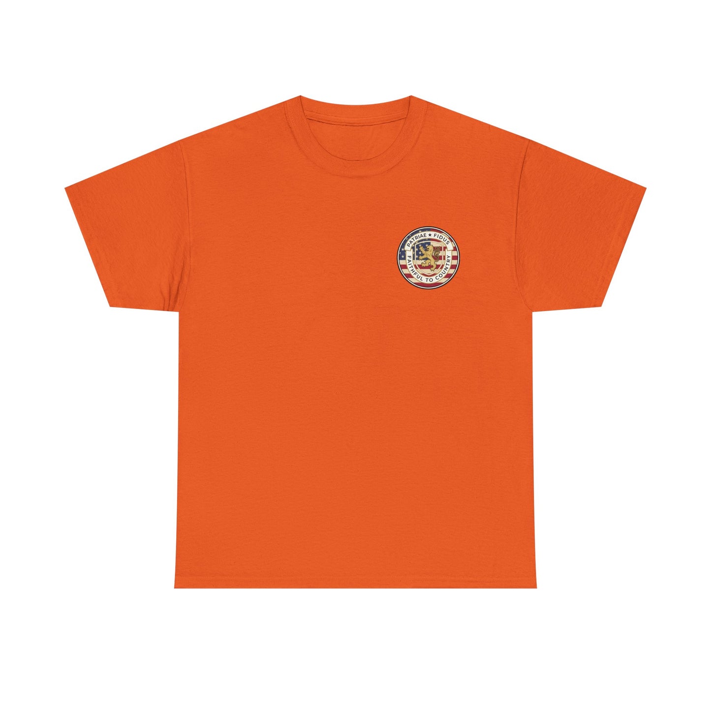Patriotic "Patriae Fidis" American Flag - Eagle Graphic  T‑Shirt