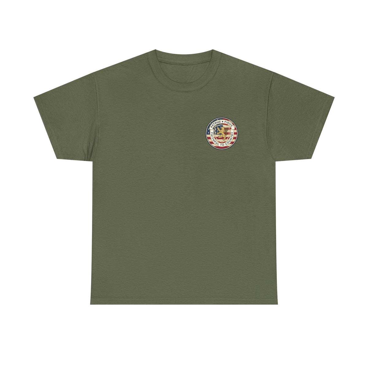 Patriotic "Patriae Fidis" American Flag - Eagle Graphic  T‑Shirt