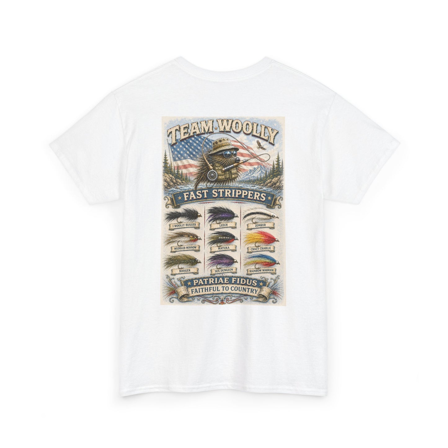 Team Woolly Streamer Collection T-Shirt: (Fast Strippers)