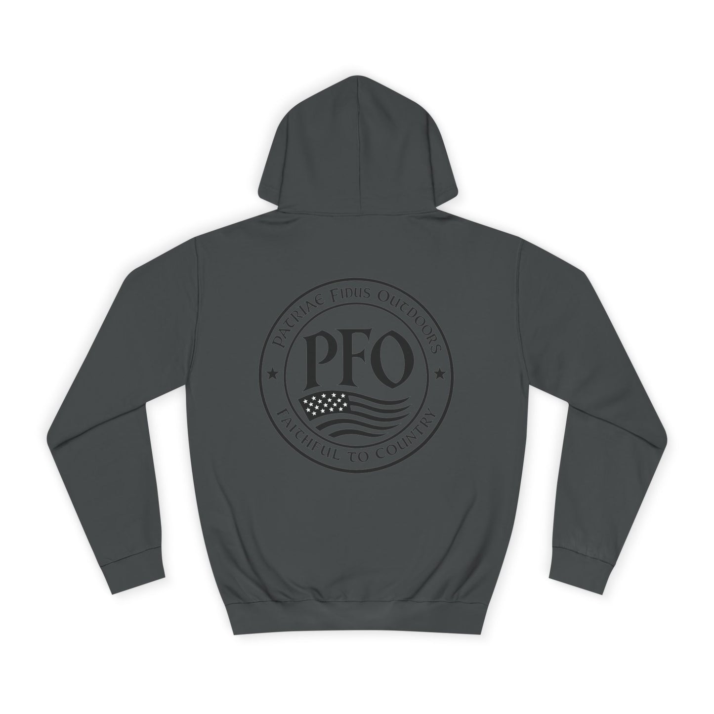 PFO College Hoodie – Vintage Campus Seal Pullover