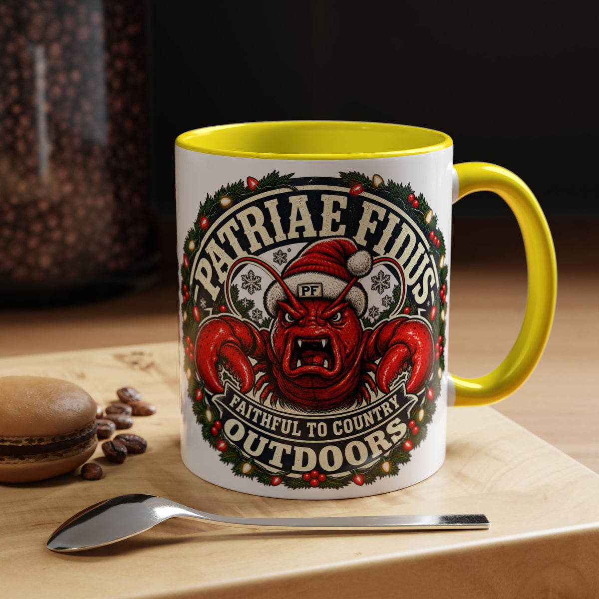 Coffee Mug - 'Patriae Fidus' Holiday Outdoors Kraken Design