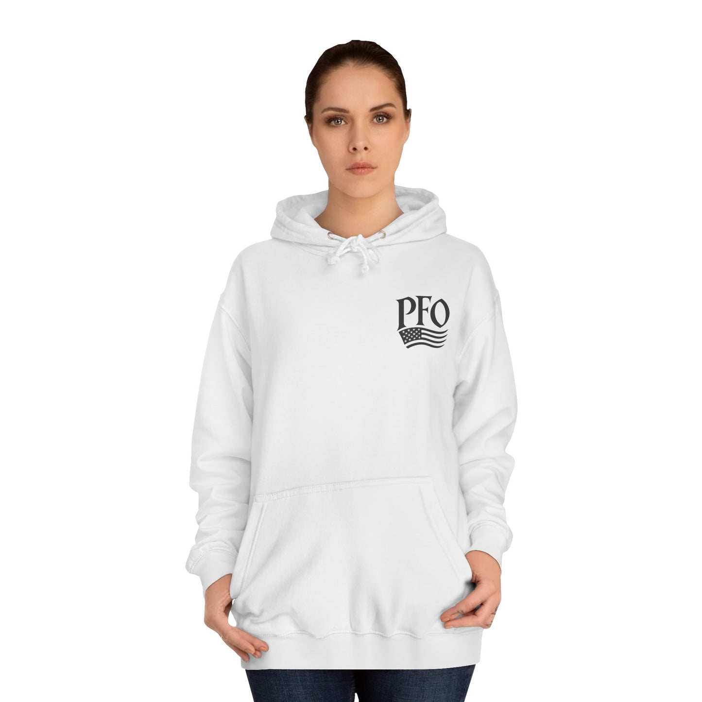 PFO College Hoodie – Vintage Campus Seal Pullover