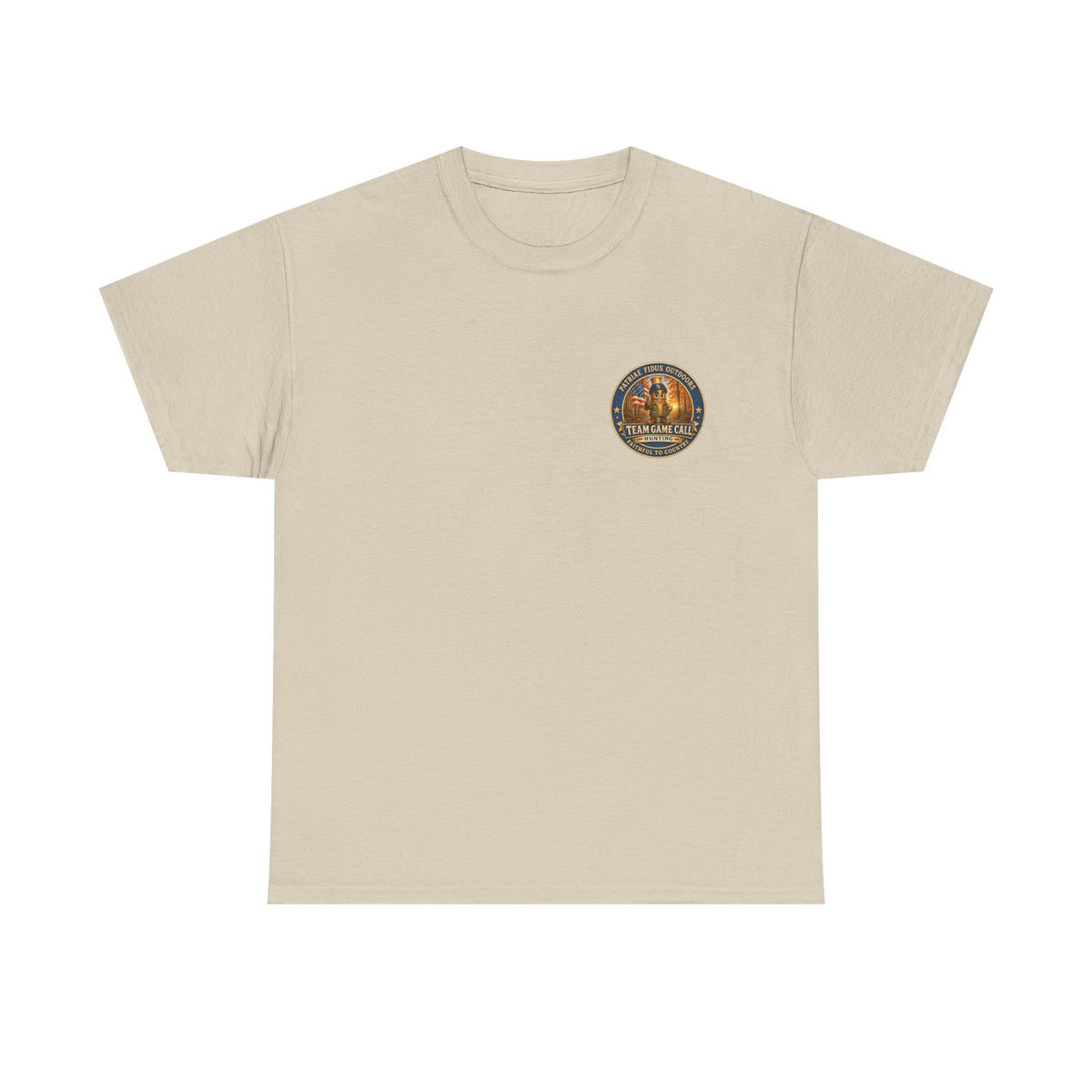Hunting Dogs T-Shirt — Patriæ Fidus Outdoor "Hunt Hard Live Free" Graphic Tee