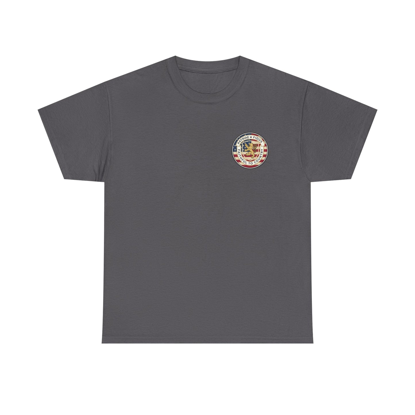 Patriotic "Patriae Fidis" American Flag - Eagle Graphic  T‑Shirt