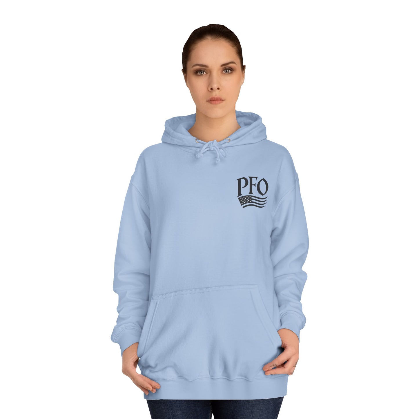 PFO College Hoodie – Vintage Campus Seal Pullover