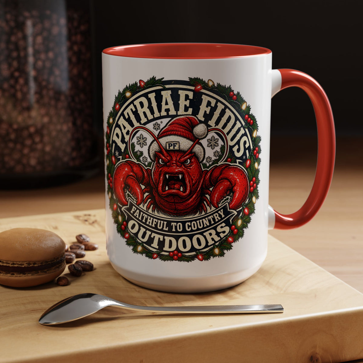Coffee Mug - 'Patriae Fidus' Holiday Outdoors Kraken Design