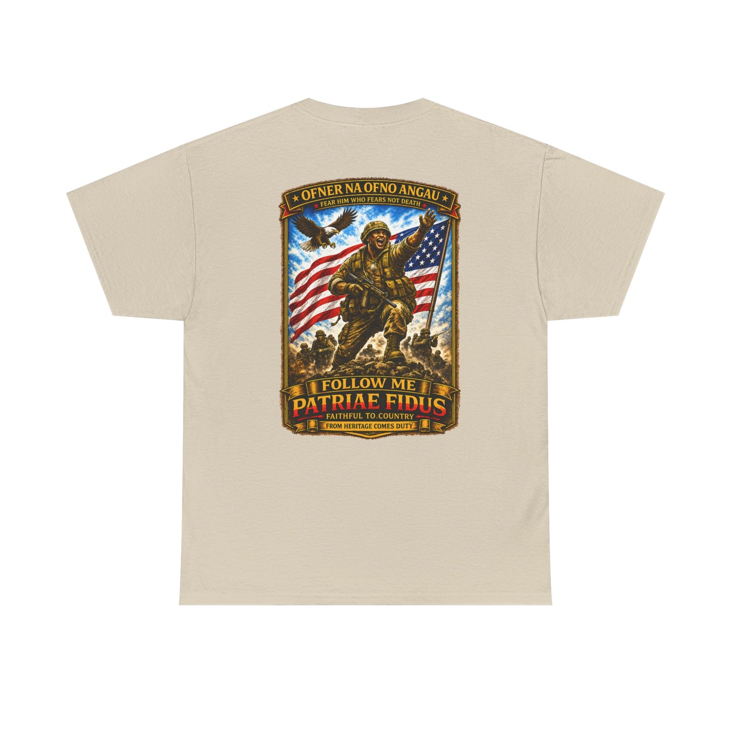 Iron Mike "Follow Me, Patriæ Fidus" Military Tribute T-Shirt