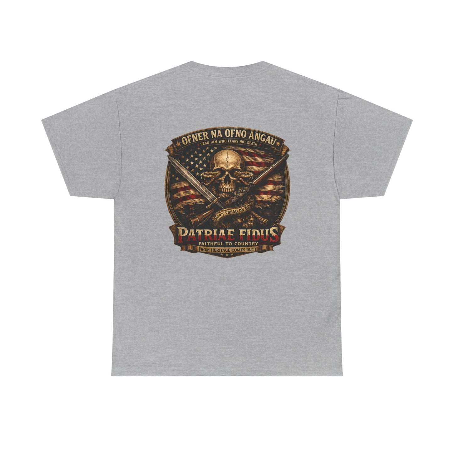 Skull & Rifles Tee — Patriotic American Skull T-Shirt