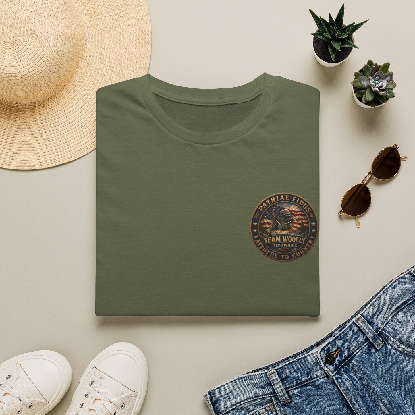 Team Woolly American Patriotic T-Shirt