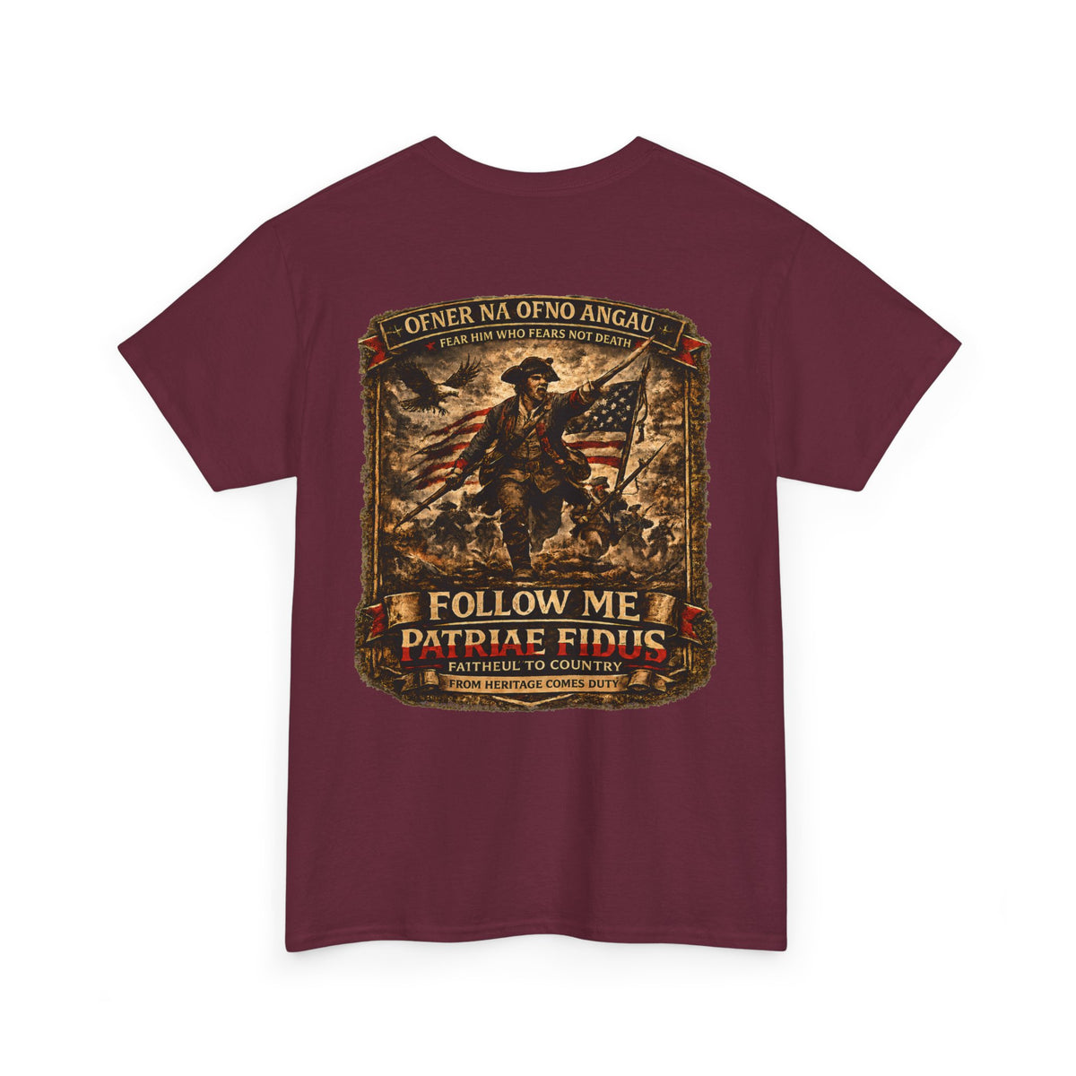 Veteran Patriot T‑Shirt — "I Follow Me, I Do Not Raise Fious" Military Flag Tee