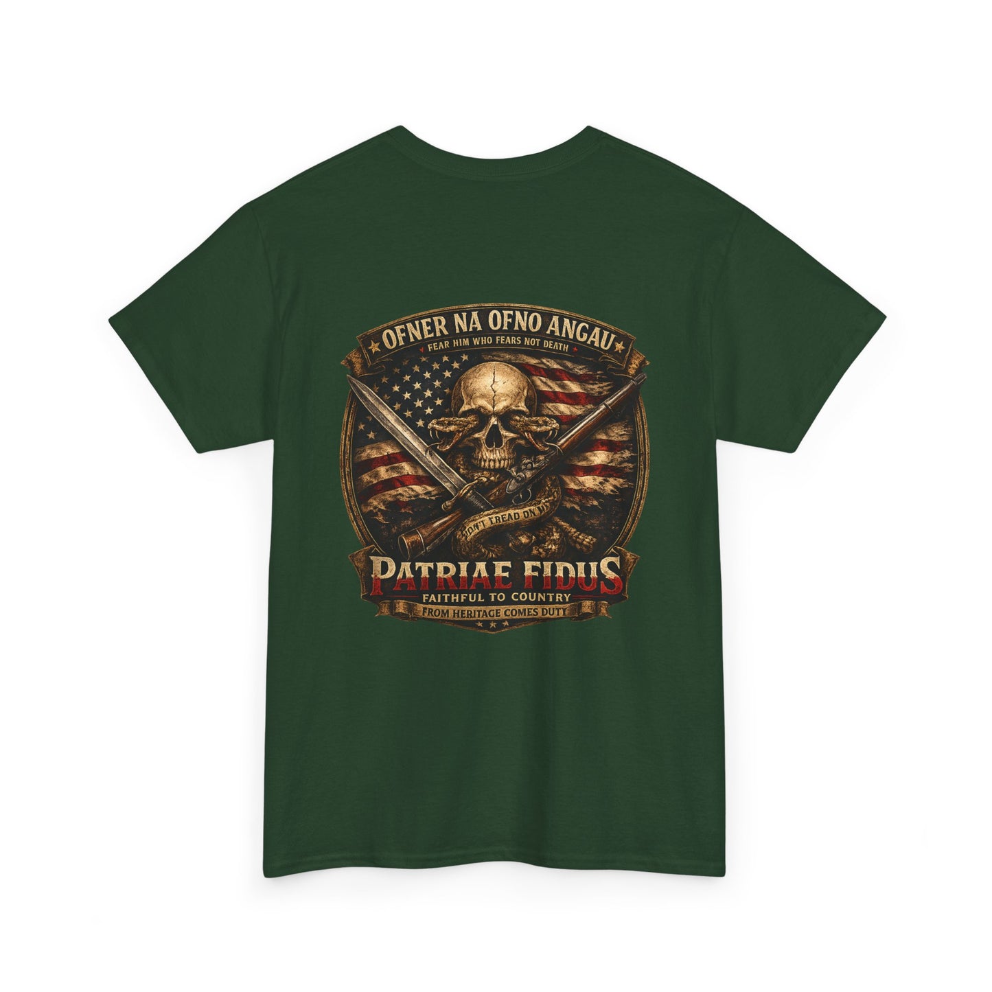 Skull & Rifles Tee — Patriotic American Skull T-Shirt