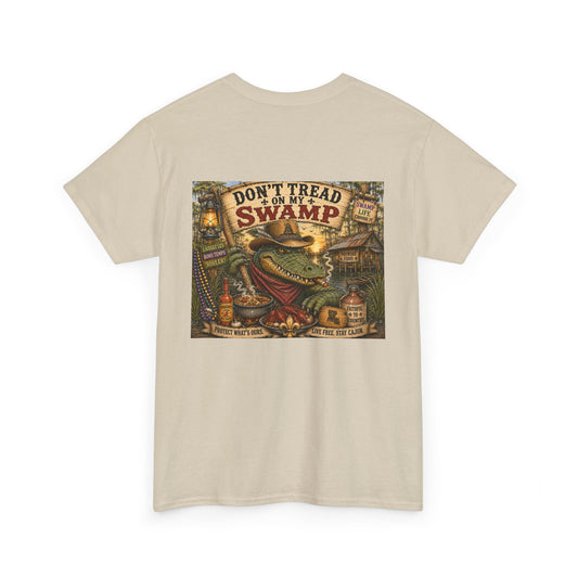 Don't Tread on My Swamp T‑Shirt — Gator Cottagecore Graphic Tee
