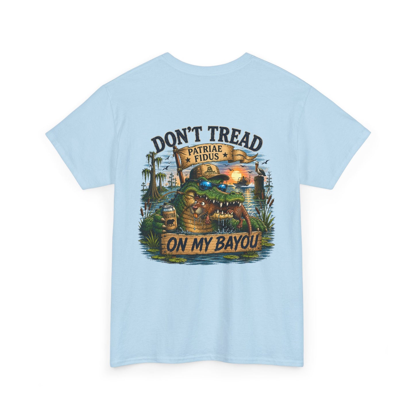 T-Shirt — "Don't Tread On My Bayou" Gator Graphic Tee