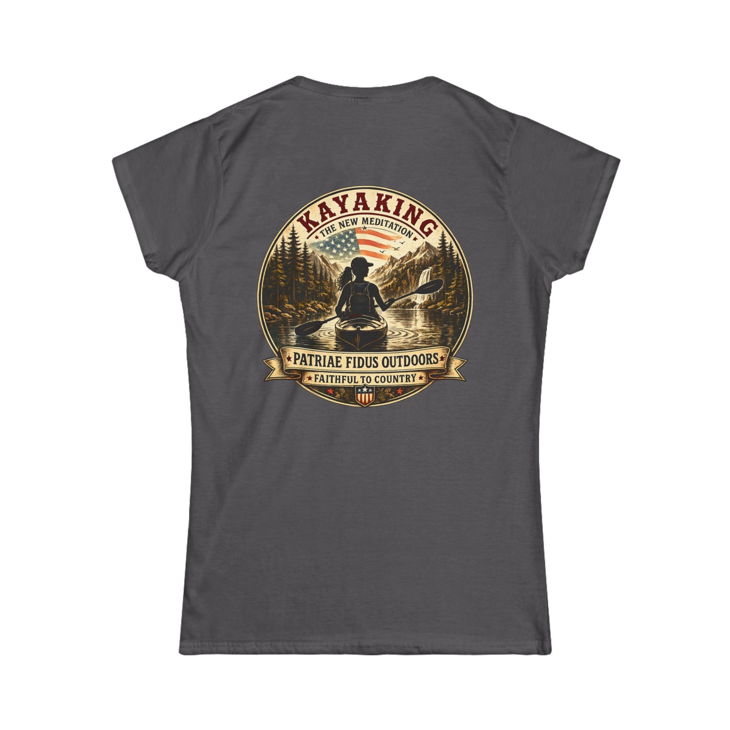 PFO Logo Women's Tee — Patriotic American Flag Graphic T-Shirt