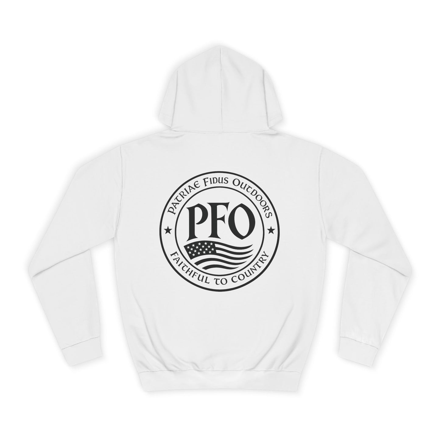 PFO College Hoodie – Vintage Campus Seal Pullover