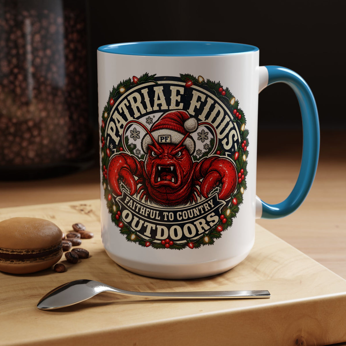 Coffee Mug - 'Patriae Fidus' Holiday Outdoors Kraken Design