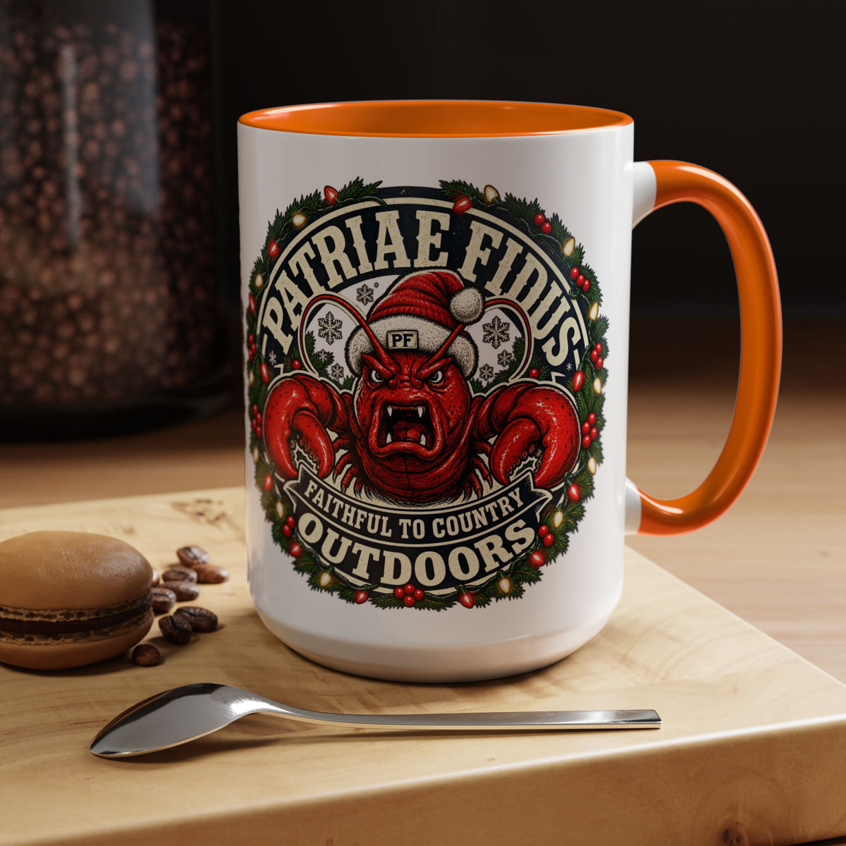 Coffee Mug - 'Patriae Fidus' Holiday Outdoors Kraken Design