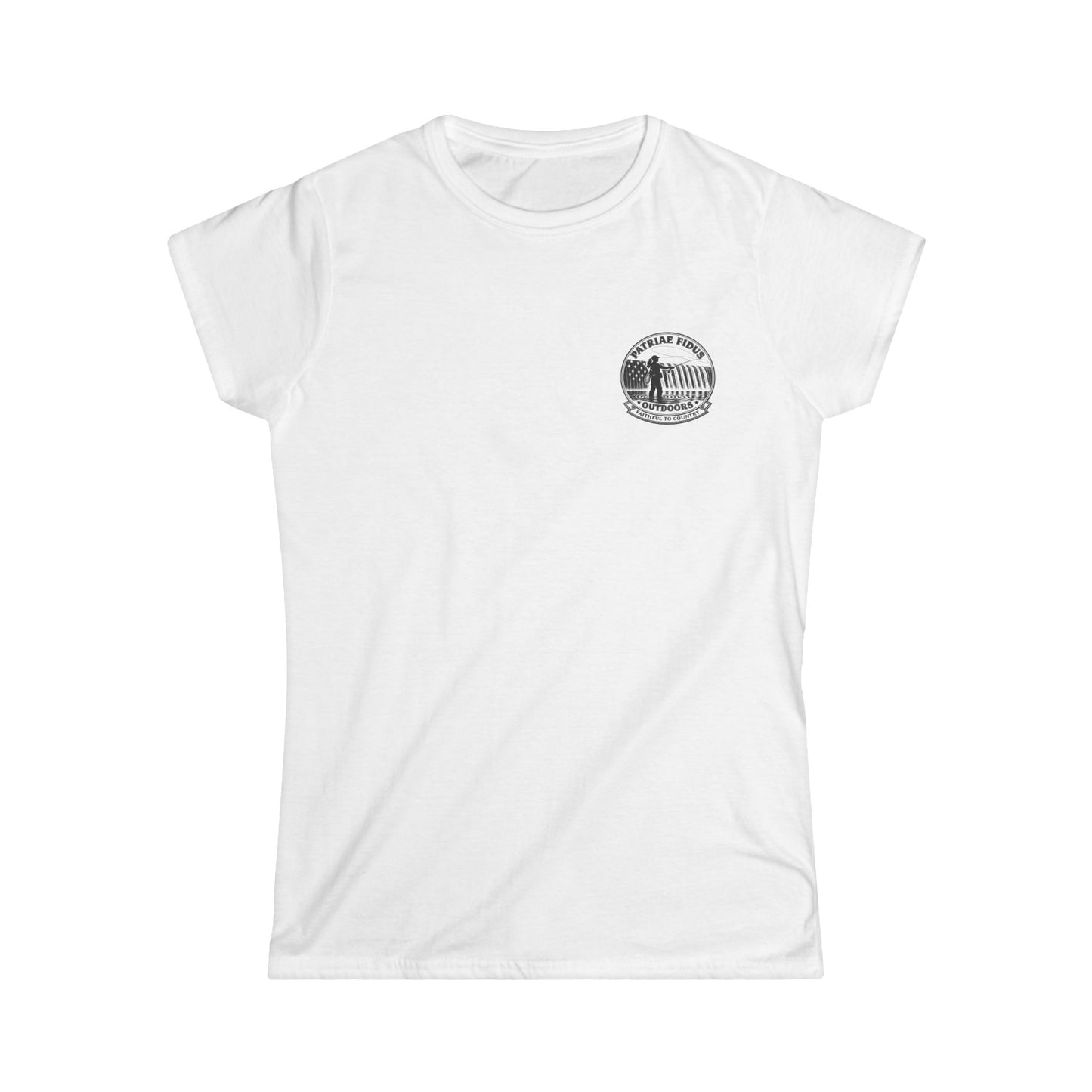 Women's Fly Fishing Tee — "Cast, Breathe, Repeat" Nature Graphic
