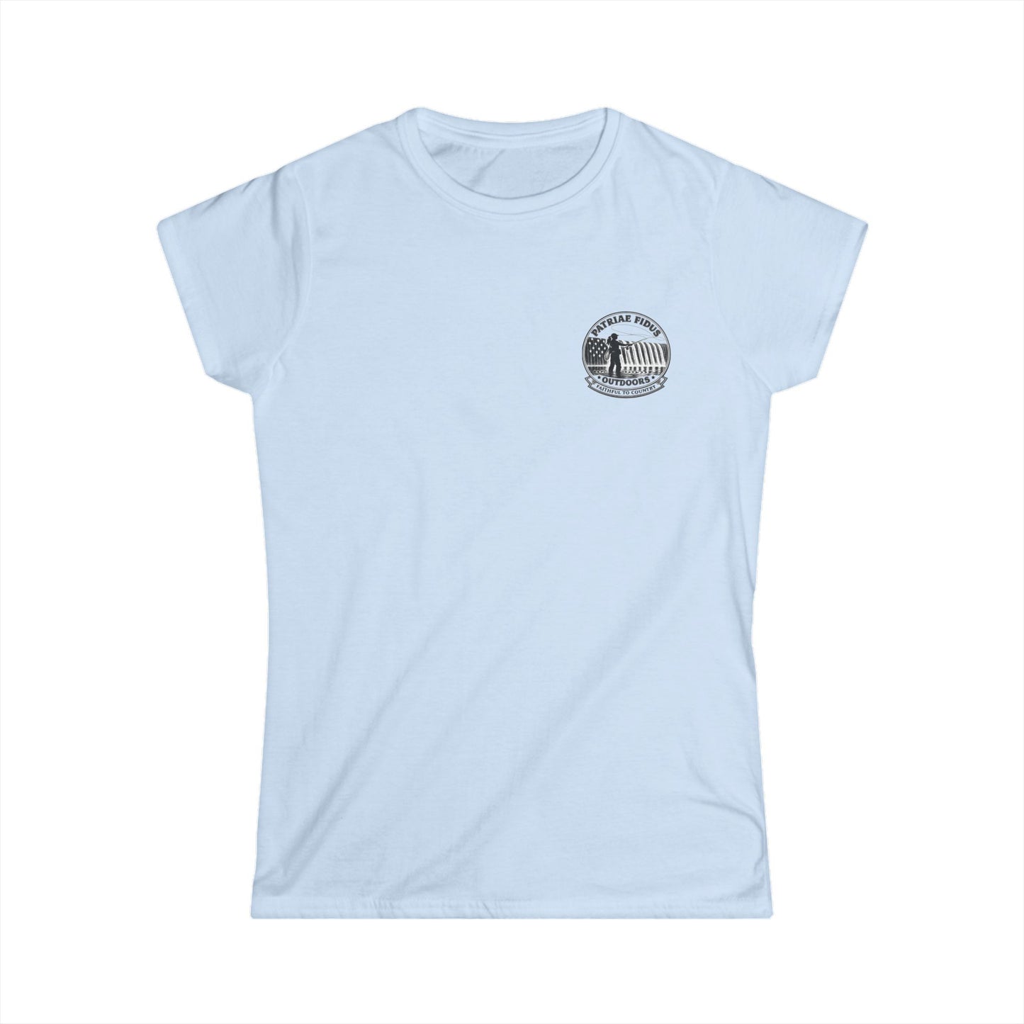 Women's Fly Fishing Tee — "Cast, Breathe, Repeat" Nature Graphic