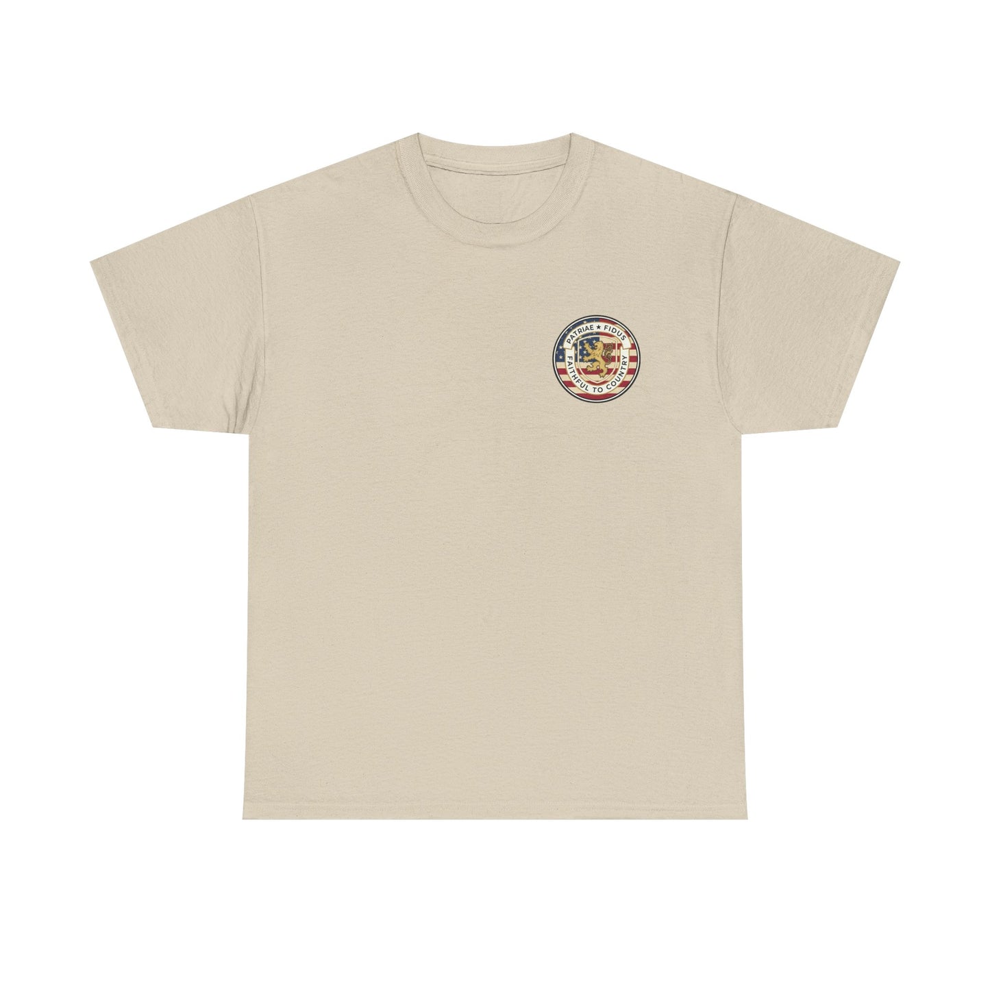 Patriotic "Patriae Fidis" American Flag - Eagle Graphic  T‑Shirt